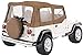 RT Off-Road CT20037 Soft Top Complete Kit Spice DENIM Clear Windows For 1987-95 Jeep Wrangler With Half Doors