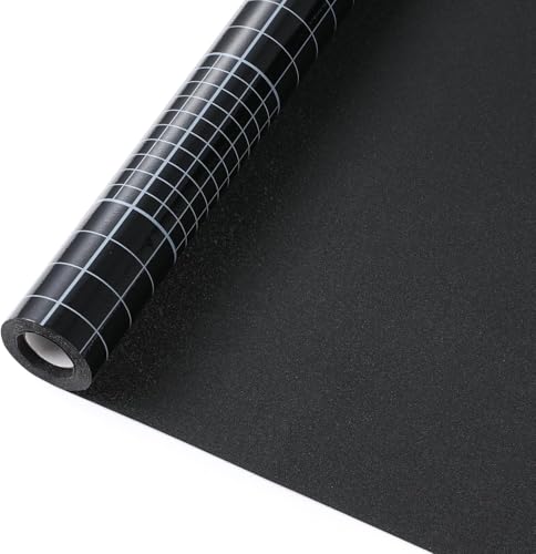 rabbitgoo Blackout Window Film Privacy with New Grid Black 44.5x200cm