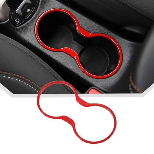 Garniture de porte-gobelet JeCar en ABS rouge haut de gamme pour Jeep Compass
