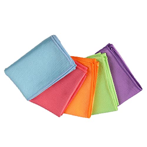PATKAW 5 Piezas Trapo Absorbente Espesado Trapos para Lavar Platos Toallas De Limpieza Trapo De Limpieza De Microfibra Pequeños Paños De Cocina Esponjas De Limpieza Fibra Extrafina