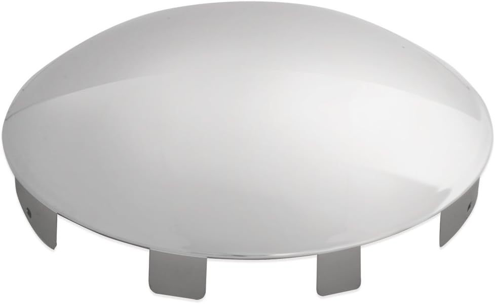GG Grand General 10773 Stainless Steel Universal Front Hub Cap, 1 Inch Lip, 6 Notches