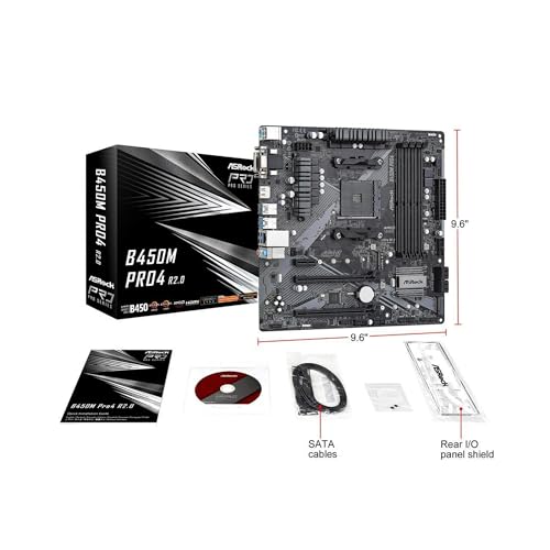 Asrock Asro B450M PRO4 R2.0 B450 - Scheda madre - Immagine 6