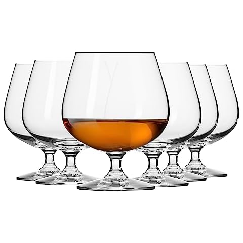 Krosno Set of 6 Cognac Snifter Glasses Cover