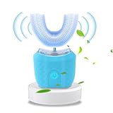 TAISHAN Ultrasonic Electric Toothbrush,U-Shaped Automatic Toothbrush 360° Cleaning with UV Light with 4 Clearing Gear, Washable Travel Home Dual-Use