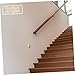HOMSFOU Stainless Steel Handrail Bracket Wall-mounted Support Fixture for Stairways Elegant Polished Finish User-friendly Installation and Safety for Indoor and Outdoor Use