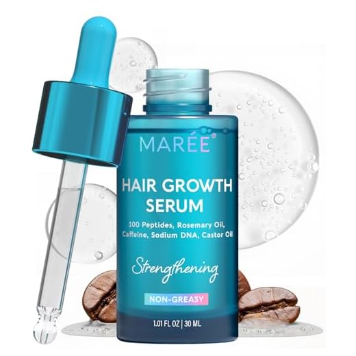 MAREE Hair Growth Serum - Caffeine Peptides Castor Rosemary Oil for Hair Growth - Products for Women & Men - Hair Oils for Hair Growth - Hair Regrowth Tonic - Scalp Serum - Suero Para El Cabello