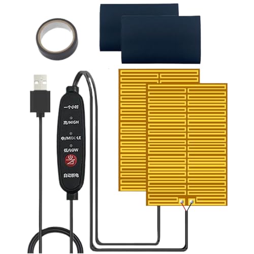 Heizgriffe | 3-Temperatur Umhüllung rutschfest - Elektrische Motorrad Lenkerheizung | Für Outdoor Touren Motorradfahren Pendeln Nachtfahren Roller Fahrrad Männer Frauen Fahrer