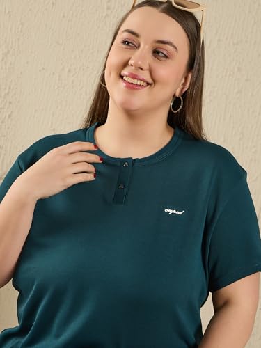 Image of CUPID Women Comfortable Cotton Round Neck Half Sleeve Casual T-Shirt, Sleep, Night, Yoga, Daily Gym n Lounge Wear Short Tee /Top for Girls