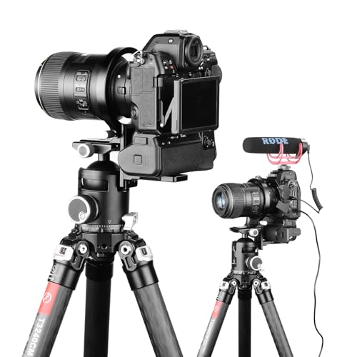 SUNWAYFOTO LS-85,85mm Rotating Collar for Camera with Battery Grip, Tripod Mount Ring Lens Support Collar Arca Swiss Plate Mount DSLR Horizontal Vertical Switching