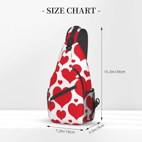 Heart Shoulder Bag Cute Sling Backpack Daypack Casual Valentines Day Bag Womens Backpack Bag3