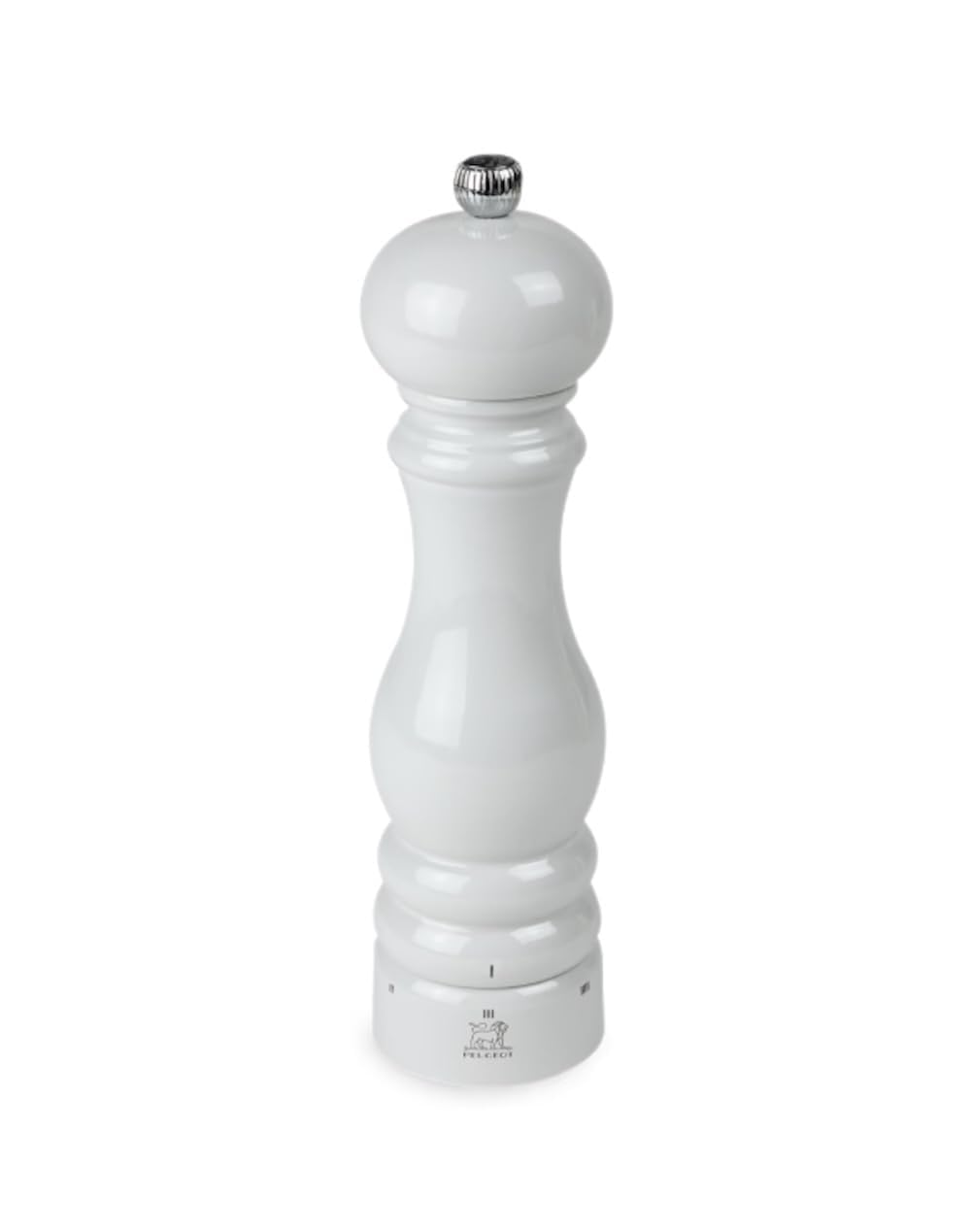 PEUGEOT - Moulin à Sel Paris u'Select 22 cm - 6 Réglages de Moutures - Innovation Sel Glace, Mécanisme Zirlion - En Bois Labellisé PEFC - Fabrication Française - Coloris Laqué Gris Perle