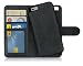 Produktbild MyGadget Flip Case Handyhülle für Apple iPhone 6s / 6 - Magnetische Hülle aus Kunstleder Klapphülle - Kartenfach Schutzhülle Wallet - Schwarz