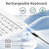 GKABXY Case with Keyboard for iPad Air 11 inch (2025 M3/2024 M2), iPad Air 5th/4th (10,9 inch 2022/2020) Soft TPU Back with Pen Holder, Magnetically Detachable Bluetooth Keyboard cover, Pink - Image 6