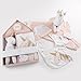 Baby Aspen Simply Enchanted Unicorn 5-Piece Welcome Home Gift Set, Light & Dark Pink/White/Aqua/Gold