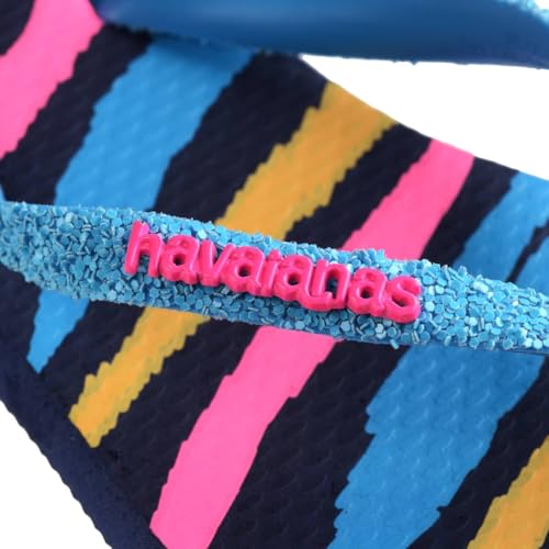 Havaianas Kids Slim Tropical Flip Flops - Kids' Summer Sandals for Girls - Turquoise, 13C/1Y Little Kid2