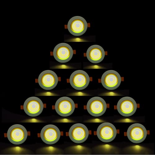 Image of D'Mak 6 Watt Round LED COB Light for POP /Recessed Lighting (Warm White, 15)