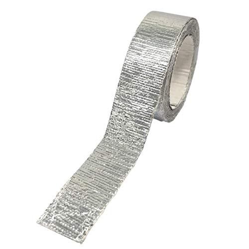 Newtex High Heat Resistant Tape - Extreme Temperature Aluminum Foil Z-Flex Tape - Pressure Sensitive Adhesive Ducting, Insulation, Reflective Heat Barrier Tape Roll (1.5" x 15')