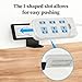Power Holder, Strip Organizer for Desk, No-Drill Mount Bracket with Space Saving Design, Practical Feature, Easy Install Use Function, Organizer Tool, Power Strip Accessory for Surge and Protector