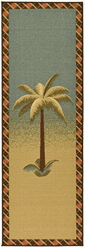 Ottomanson 20" x 59" Palm Tree Kitchen Rug - Farmhouse Style Non-Slip Mat for Dining, Entryway & Laundry - Durable, Stain-Resistant & Perfect for High-Traffic Areas, Multicolor - Image 12