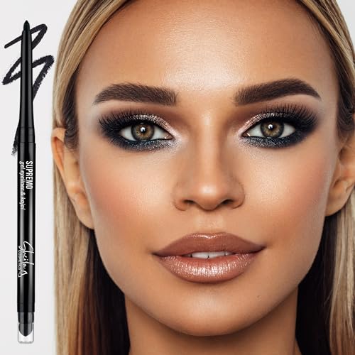 Supremo Eyeliner & Kajal – Crayon Yeux Automatique Waterproof Longue Tenue 20H – Couleur Intense & Trait Ultra Précis – Testé Ophtalmologiquement – 10 Intense Black – 0,33g – Image 3