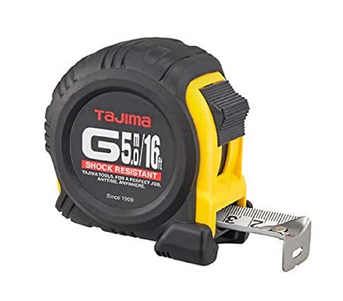 Tajima GL25-50D-EUR Mètre à ruban G-Lock 25 mm x 5 m