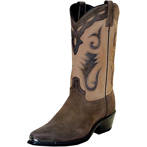 Abilene Men's Sage By Distressed Western Boot Pointed Toe Brown 12 D(M) Us #TOP23