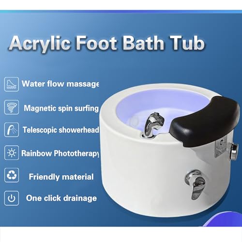 Spa de pies con calor y masaje, lámpara LED y temperatura ajustable miniatura 3