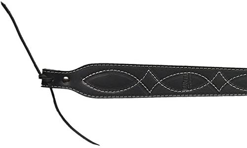 Cobra Leather Rifle Sling: Western Stitch – Black Latigo