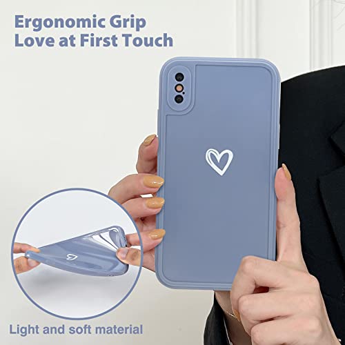 Newseego Compatible for iPhone XS MAX Phone Case, Fashion Cute Love-Heart Shape Simple Pattern iPhone XS MAX Soft Silicone Case Slim Light-wight Protective Back Cover TPU Case for iPhone XS MAX-Grey Newseego Compatible for iPhone XS MAX Phone Case, Fashion Cute Love-Heart Shape Simple Pattern iPhone XS MAX Soft Silicone Case Slim Light-wight Protective Back Cover TPU Case for iPhone XS MAX-Grey