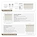 AOSKY Linen Roller Blinds Shades for Indoor Windows Pull Down Cordless Blackout Black Out Window Shade 20 Inch Blinds for Home Beige