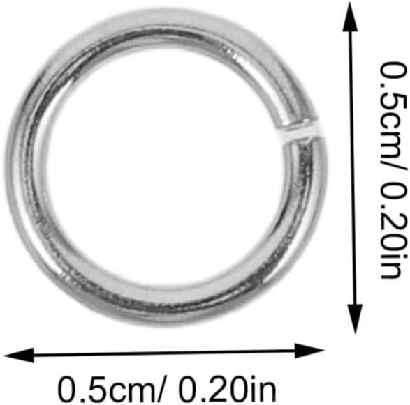 20pcs Silver Round Jump Rings for Necklace and Bracelet DIY Jewelry Making, 925 Sterling Silver Connectors for Jewelry Repair and Daily Wear