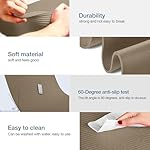 Yoga Mat Non Slip NBR Extra Thick Yoga Mat, 72"L x 32"/24"W x 0.6"/0.4"TH (185cm x 80cm/61cm x 15mm/10mm), Anti-Tear Exercise Mat with Carrying Strap and Bag, Workout Mats for Yoga, Pilates - Image 3