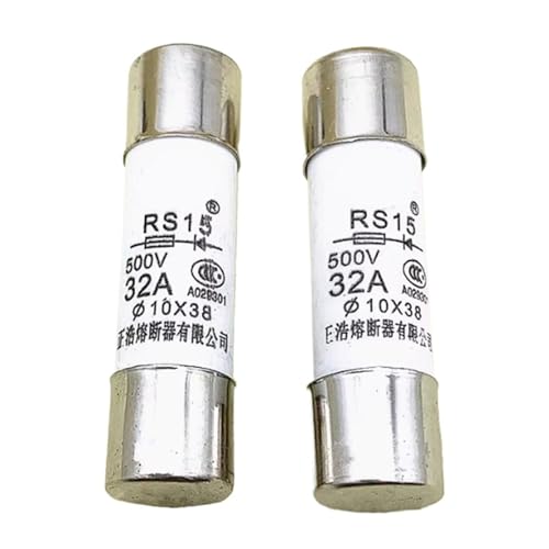 Fusible cylindrique RS15 500 V aR 10 x 38 mm composant de coupure pour circuit de puissance