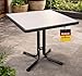 Gardissimo Boulevard Klapptisch Sevelit Metall 80 x 80 cm, Gartentisch, Wetterfest, Platzsparend Klappbar, mit Niveauausgleich, Anthrazit, mit Stoßkante
