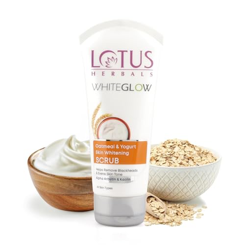 Lotus Herbals WhiteGlow Skin Brightening Oatmeal & Yogurt Scrub |...