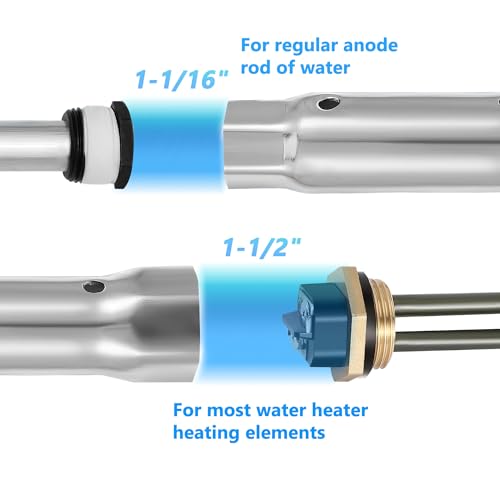 Image of 2 Pack 520900 RV Water Heater Element & Dual Hex Wrench Removal Tool Kit,1440W 120V Electric Hot Water Heater Element Replacement Parts for 520789 232794 Suburban RV SW Series