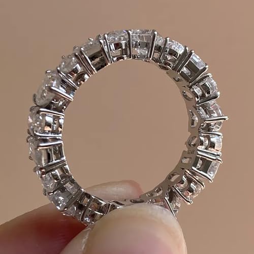 Chic Sparkling Geometric Cubic Zirconia Rings for Women Fashion Wedding Band Jewelry4