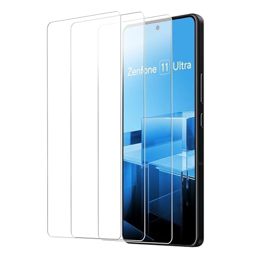 zZjoOoj [3 Stück Schutzfolie für Asus Zenfone 11 Ultra, Panzer Schutz Glas Folie Displayschutz,[Kratzfest, Anti-Fingerprint, und Blasenfrei]