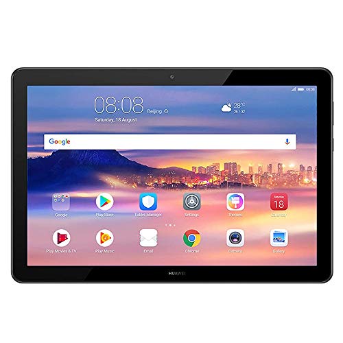 HUAWEI MediaPad T5 4GB+64GB 10.1" Tablet PC 1080p Full HD Vivid Display, Octa Core Dual Speakers 5100 mAh Kirin 659 Chipset Support Micro SD Card Android 8.0 EU Version, with US Adapter - Black