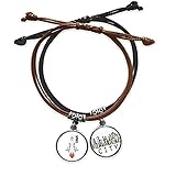 Package Quantity: 2 x bracelet (one black , one brown)