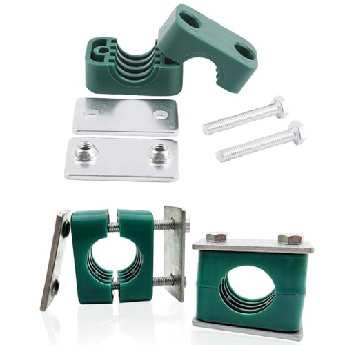 Hydraulic Pipe Clamp 2PCS Plastic Pipe Clamps Standard Metric Tube Hose Clips for 40mm Outer Diameter Pipe - Image 4