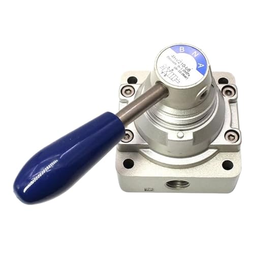 Válvula giratoria manual 4HV330-08 de 4/3 vías para control neumático estable 4