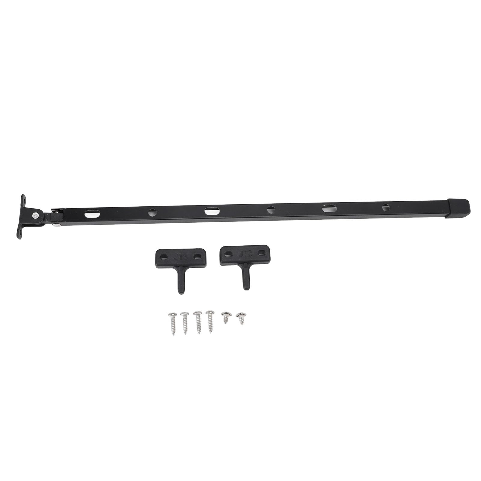 Respicefinem Greenhouse Window Stay Sturdy Aluminum Manual Greenhouse Roof Vent Opener Bar Kit with 6 Screws 15.35in (Black)