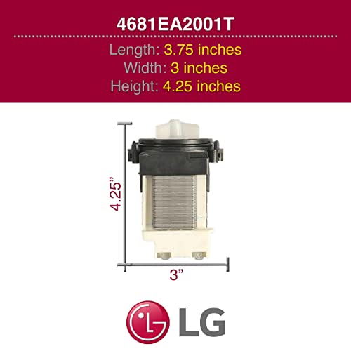 LG 4681EA2001T Genuine OEM Drain Pump Assembly for LG Washing Machines