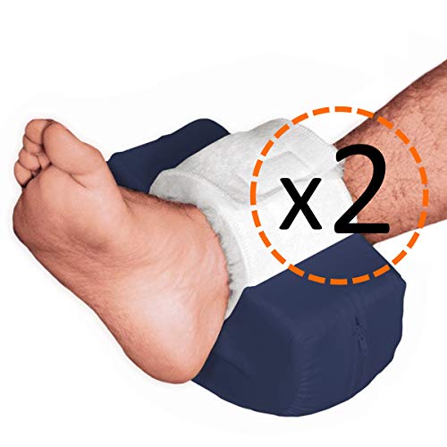 OrtoPrime PACK 2 Taloneras Antiescaras Impermeables Forma Curva - Protector Talones Antiescaras - Cojines Antiescaras Ortopédicos para Pies (Patucos Antiescaras Talla Universal)