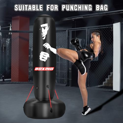 4 Pcs Punching Bag Elastic Cords, Boxing Bag Accessories for Strengthen The Rebound of The Punching Bag, Red, 12.6 inches, 50 Lbs