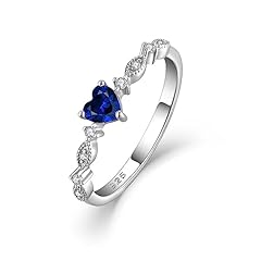 4*4mm heart, Created Sapphire