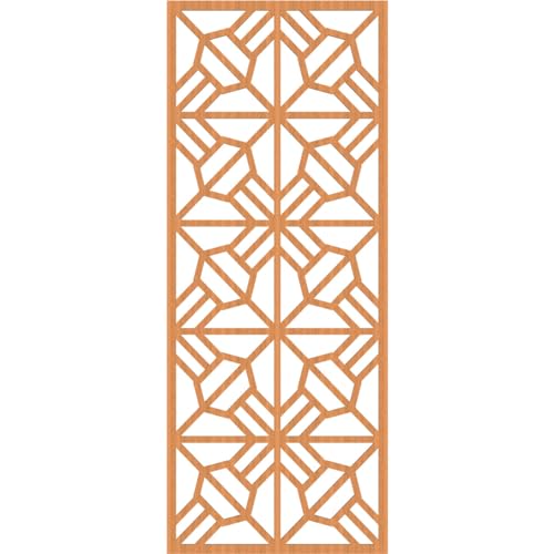 Image of 29 3 /8 inchW x 74 3 /8 inchH x 3 /8 inchT Auburn Decorative Fretwork Wood Wall Panels, Cherry