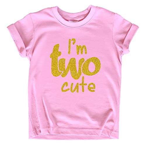 Image of 2nd Birthday Outfits for Toddler Girls im Two Cute Shirt Girl 2 Years Old Second Birthday