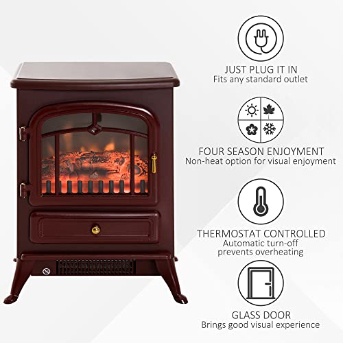 Homcom ND-180ML 22 Inch Electric Fireplace Heater thumb #2